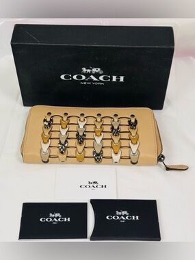 Coach 1941 Snake Links Accordion Wallet EUC